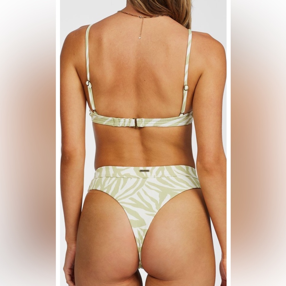 🦓🌿 billabong high rise thong bikini set